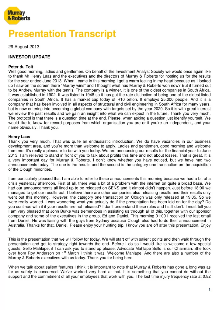 presentation transcript