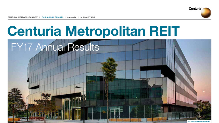 centuria metropolitan reit