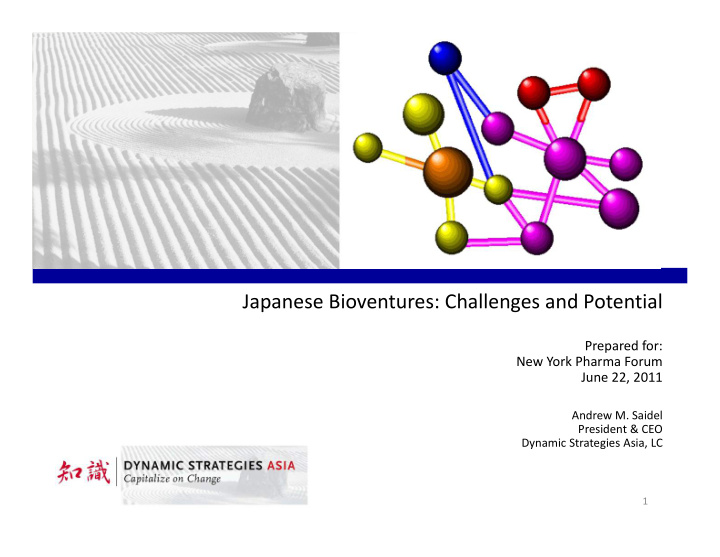 japanese bioventures challenges and potential