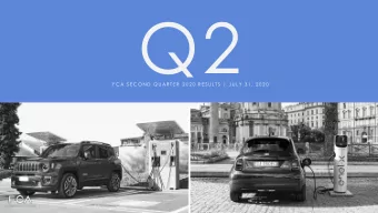 Q2  F C A S E C O N D  Q U AR T E R  2 0 2 0  R E S U L T S  |  J U L Y  3 1 ,  2 0 2 0  SAFE  HARB