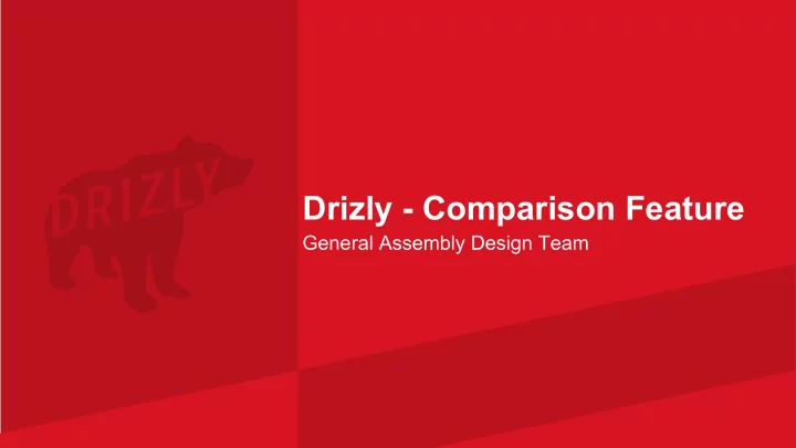 drizly comparison feature
