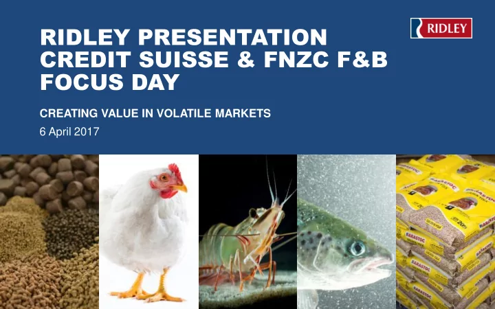 ridley presentation