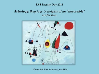 Astrology: they joys &amp; weights of an impossible  profession. Women And Birds At Sunrise,