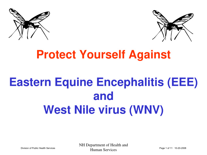 protect yourself against eastern equine encephalitis eee