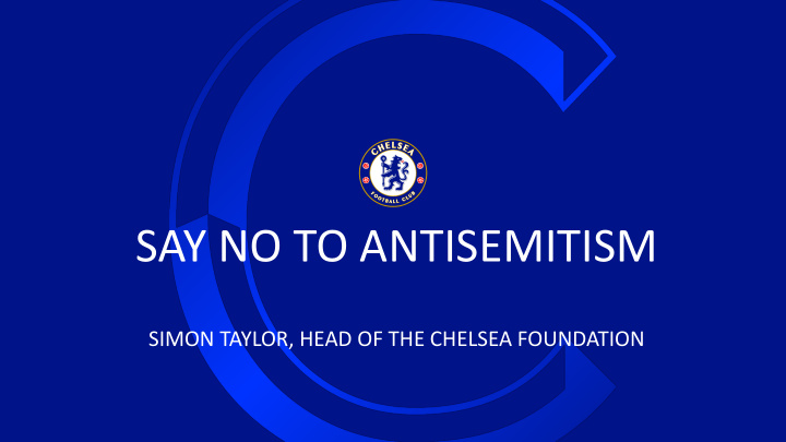 say no to antisemitism