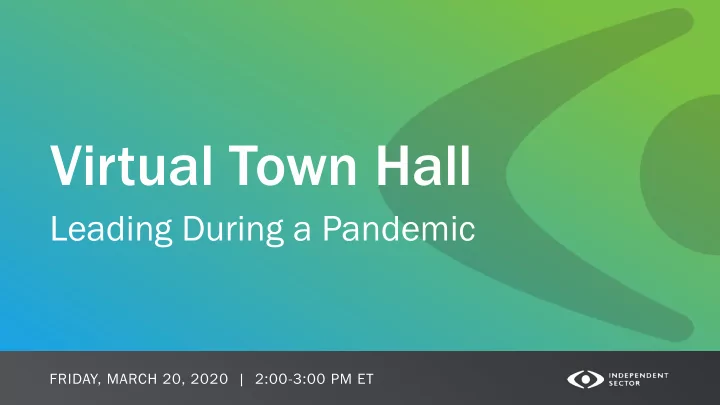 virtual town hall