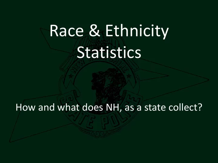 race ethnicity statistics
