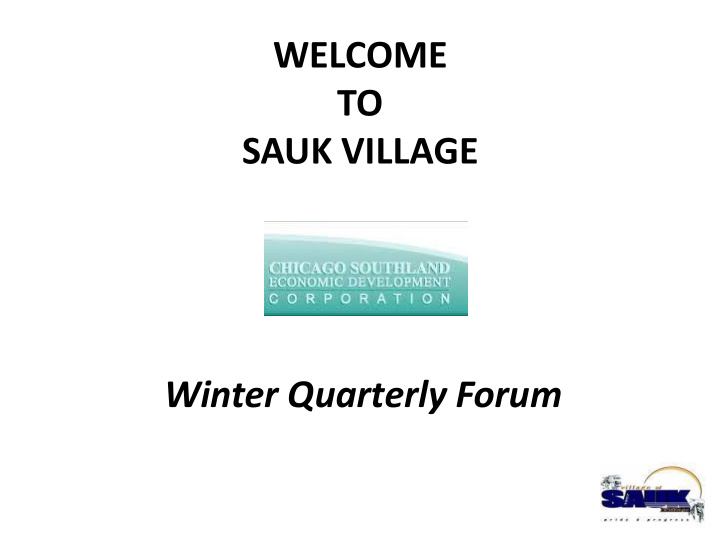 sauk village winter quarterly forum fun facts about sauk