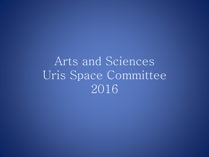 uris space committee