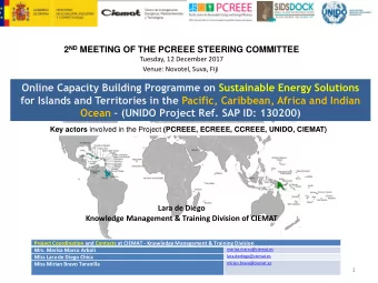 Online Capacity Building Programme on Sustainable Energy Solutions  for Islands and Territories in