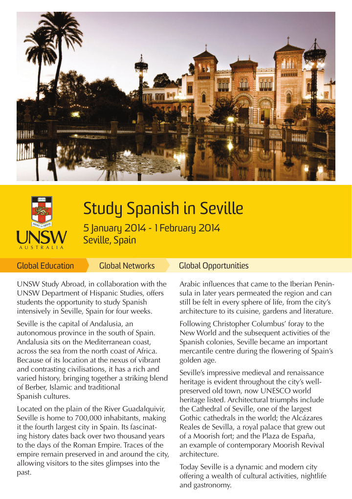 study spanish in seville
