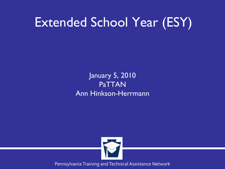 extended school year esy