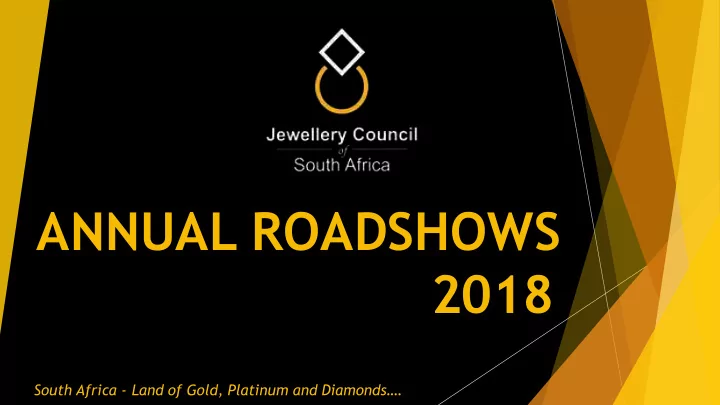 annual roadshows 2018