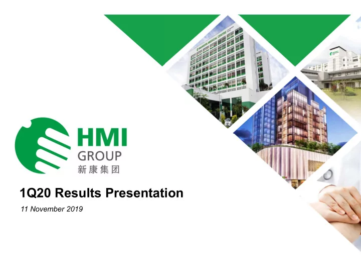 1q20 results presentation