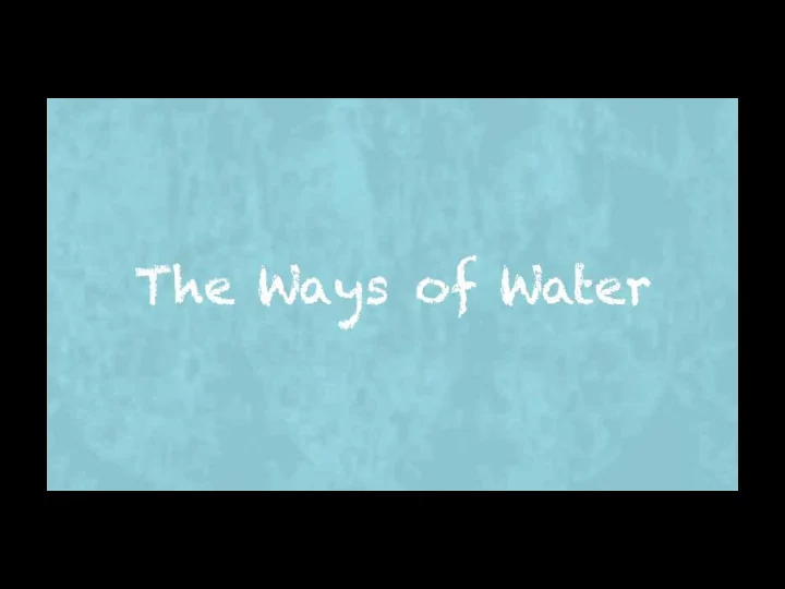 a sustainable water future