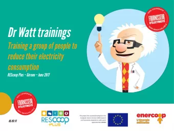 D  r  W  a  t  t  t  r  a  i  n  i  n  g  s  T  r  a  i  n  i  n  g  a  g  r  o  u  p  o  f  p  e