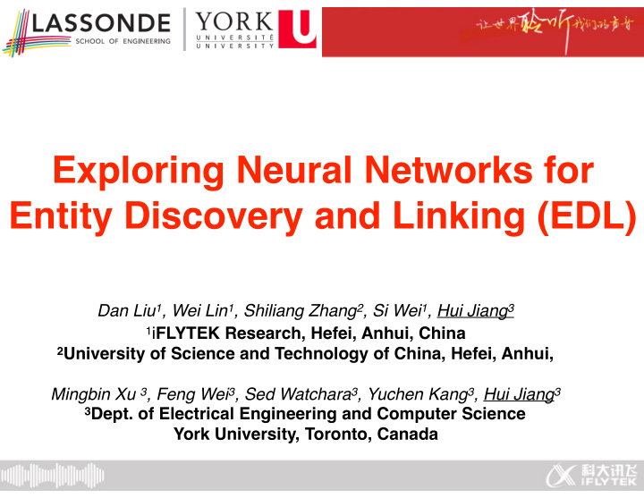 exploring neural networks for entity discovery and