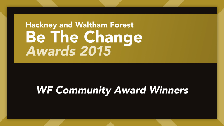 wf community award winners