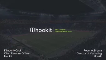 Kimberly Cook  Roger A. Breum  Chief Revenue Officer  Director of Marketing  Hookit  Hookit  1