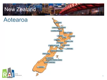 Aotearoa  1  Canadian interRAI Conference 2018  Linking a cultural conversation with interRAI