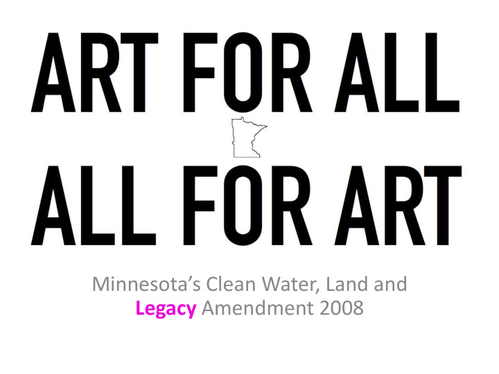 minnesota s clean water land and