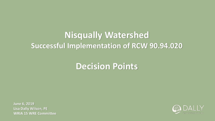 nisqually watershed