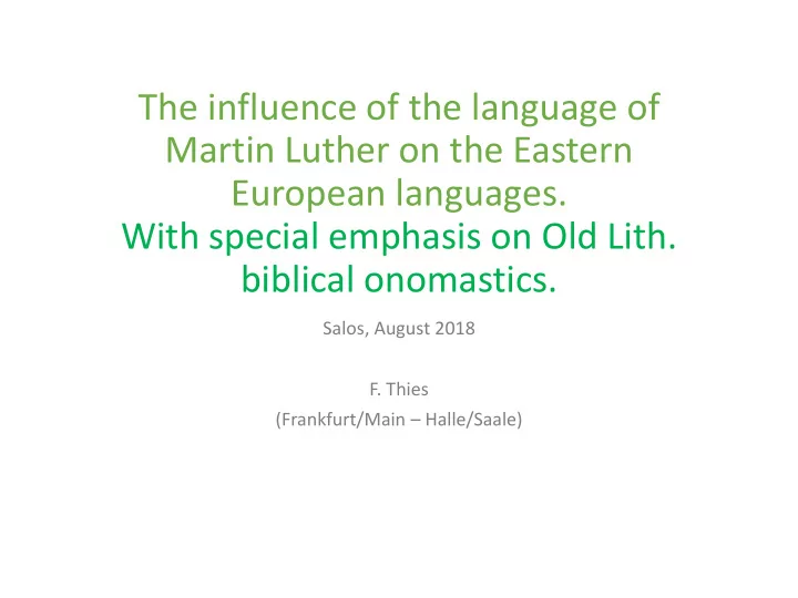 european languages