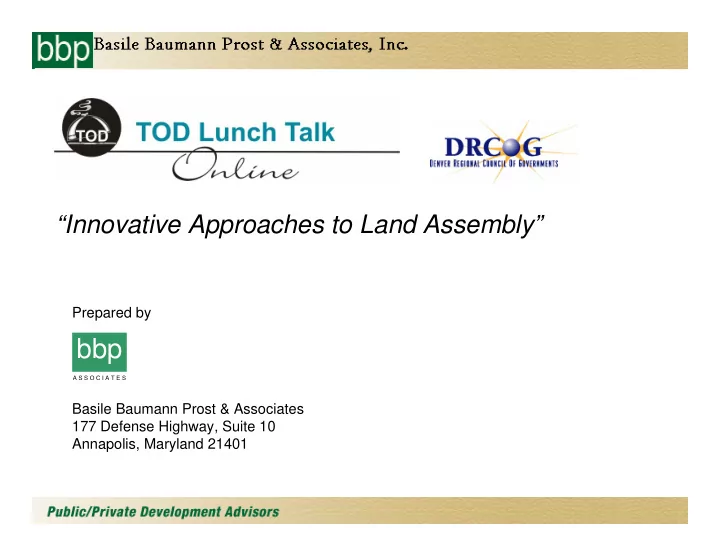 a holdout s last stand agenda barriers to land assembly
