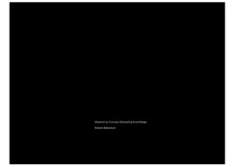 Urbanism as Concept-Generating Assemblage  Andrew Ballantyne  Urbanism as Concept-Generating