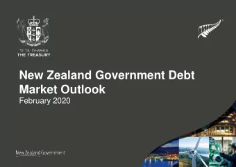 New Zealand Government Debt  Third level  Fourth level  Market Outlook   Fifth level