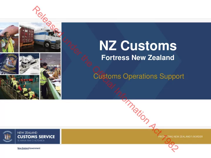 nz customs