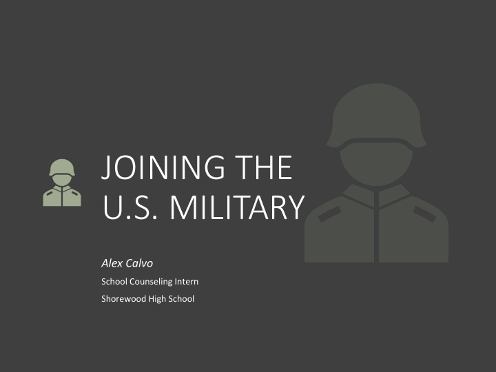 joining the u s military