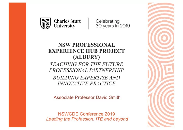 nsw professional experience hub project albury teaching