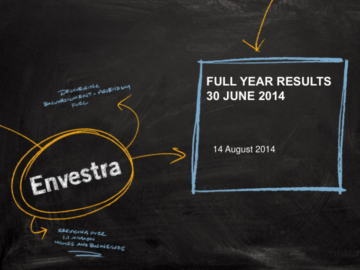 full year results 30 june 2014