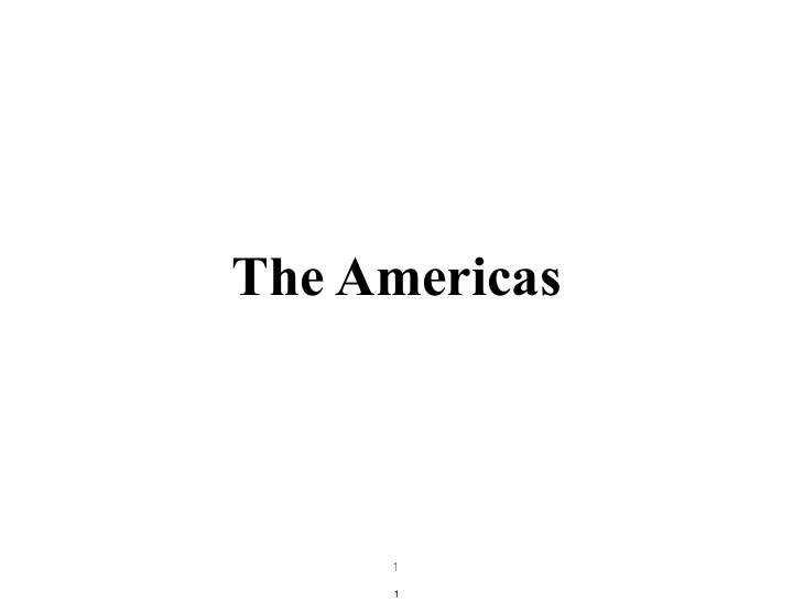 the americas