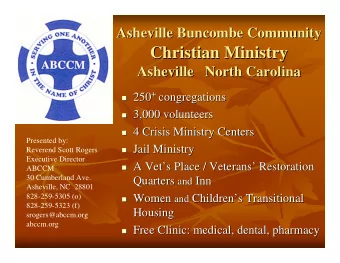 Christian Ministry  Christian Ministry  Asheville   North Carolina  Asheville   North Carolina +