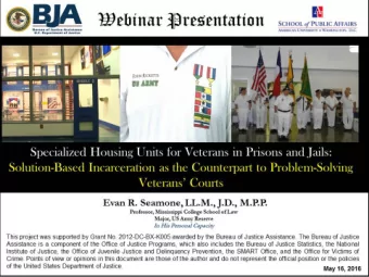 24 States in Total  14 States: Prison Programs  16 States: Jail Programs  2 States: Federal