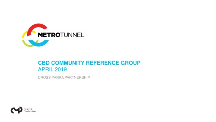 cbd community reference group april 2019
