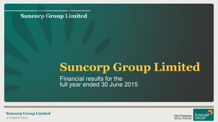 suncorp group limited