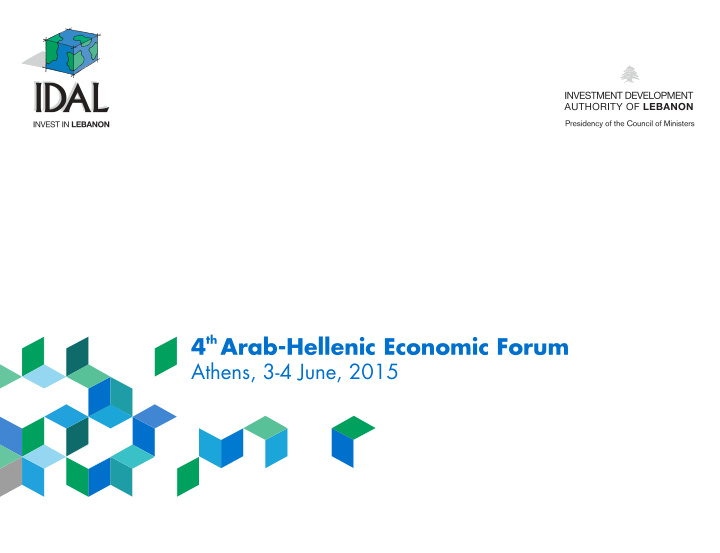 th 4 arab hellenic economic forum