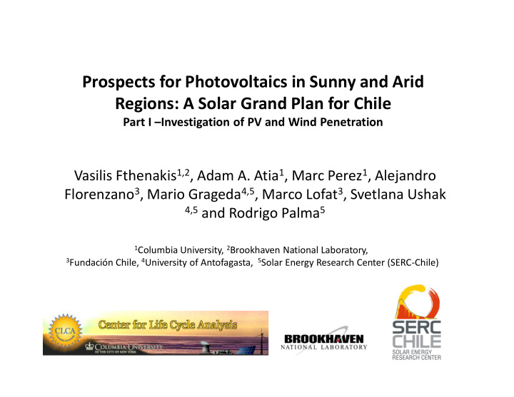 prospects for photovoltaics in sunny and arid regions a