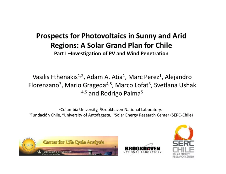 prospects for photovoltaics in sunny and arid regions a