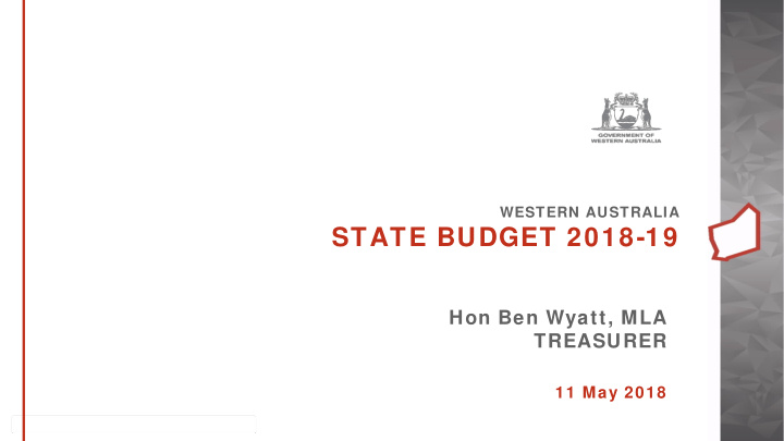 state budget 2018 19