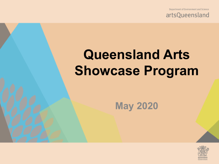 queensland arts showcase program