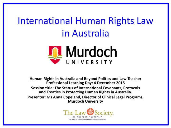 international human rights law