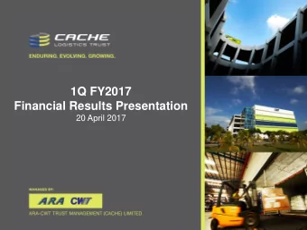 1Q FY2017  Financial Results Presentation  20 April 2017  Agenda  Slide  1Q FY2017 Highlights  3
