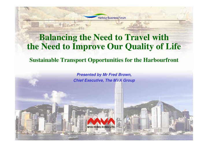 balancing the need to travel with the need to improve our