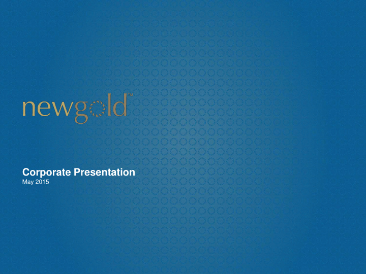 corporate presentation