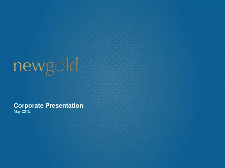 corporate presentation