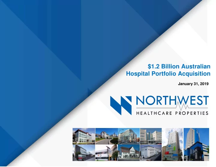 1 2 billion australian hospital portfolio acquisition